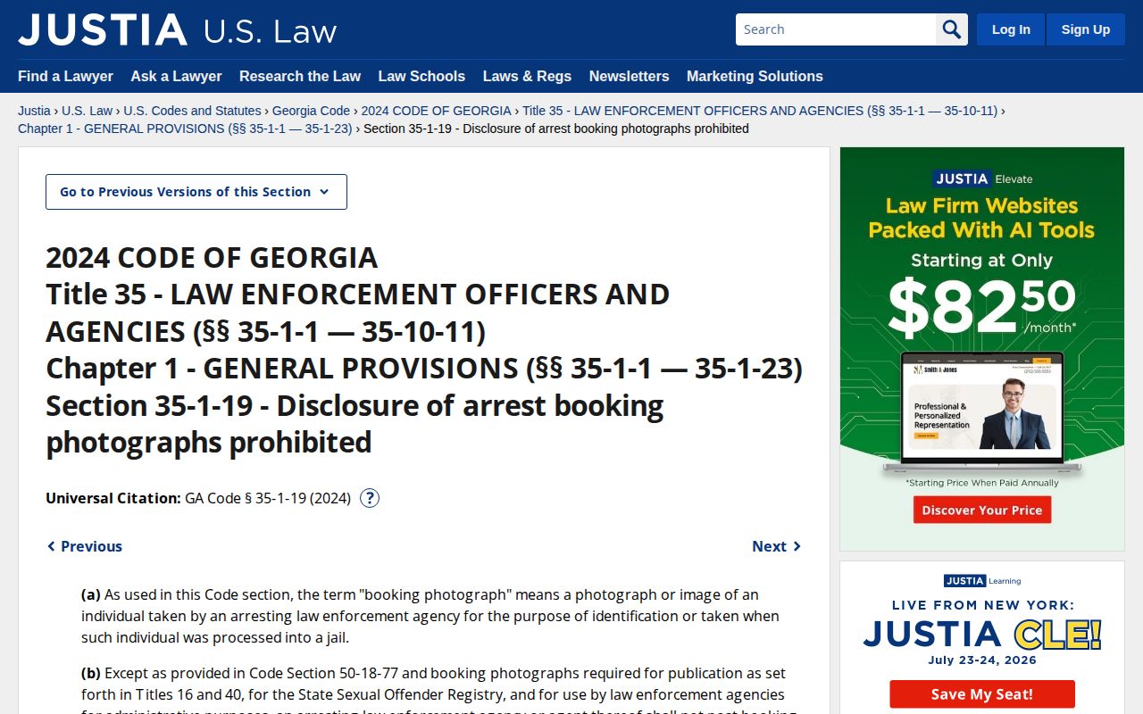 Georgia booking photo law for Toombs County released inmate mugshots